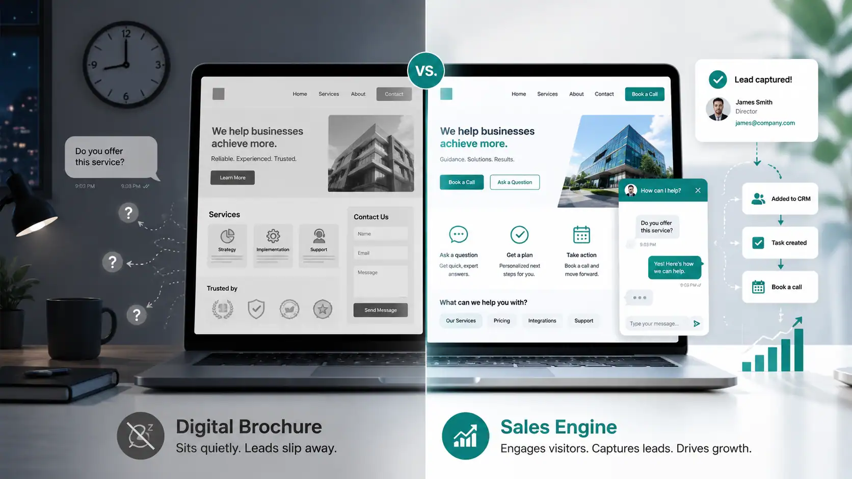 Your Website Is a Digital Brochure & That’s Why It’s Costing You Leads