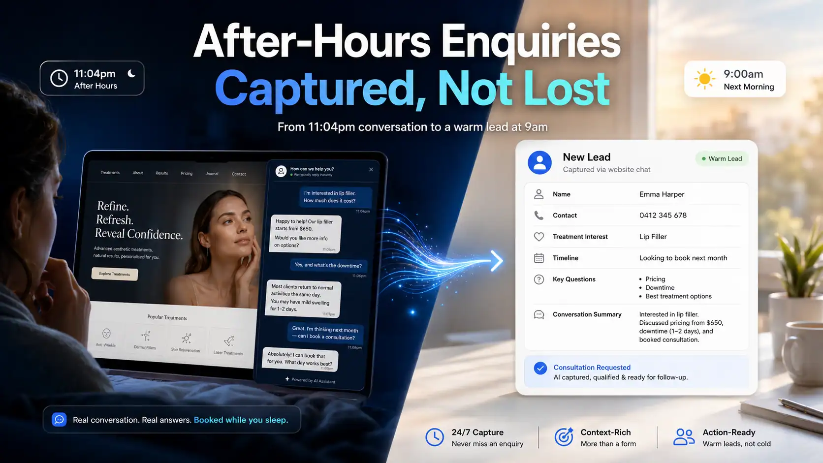 What Actually Happens When Your Website Picks Up An Enquiry at 11pm