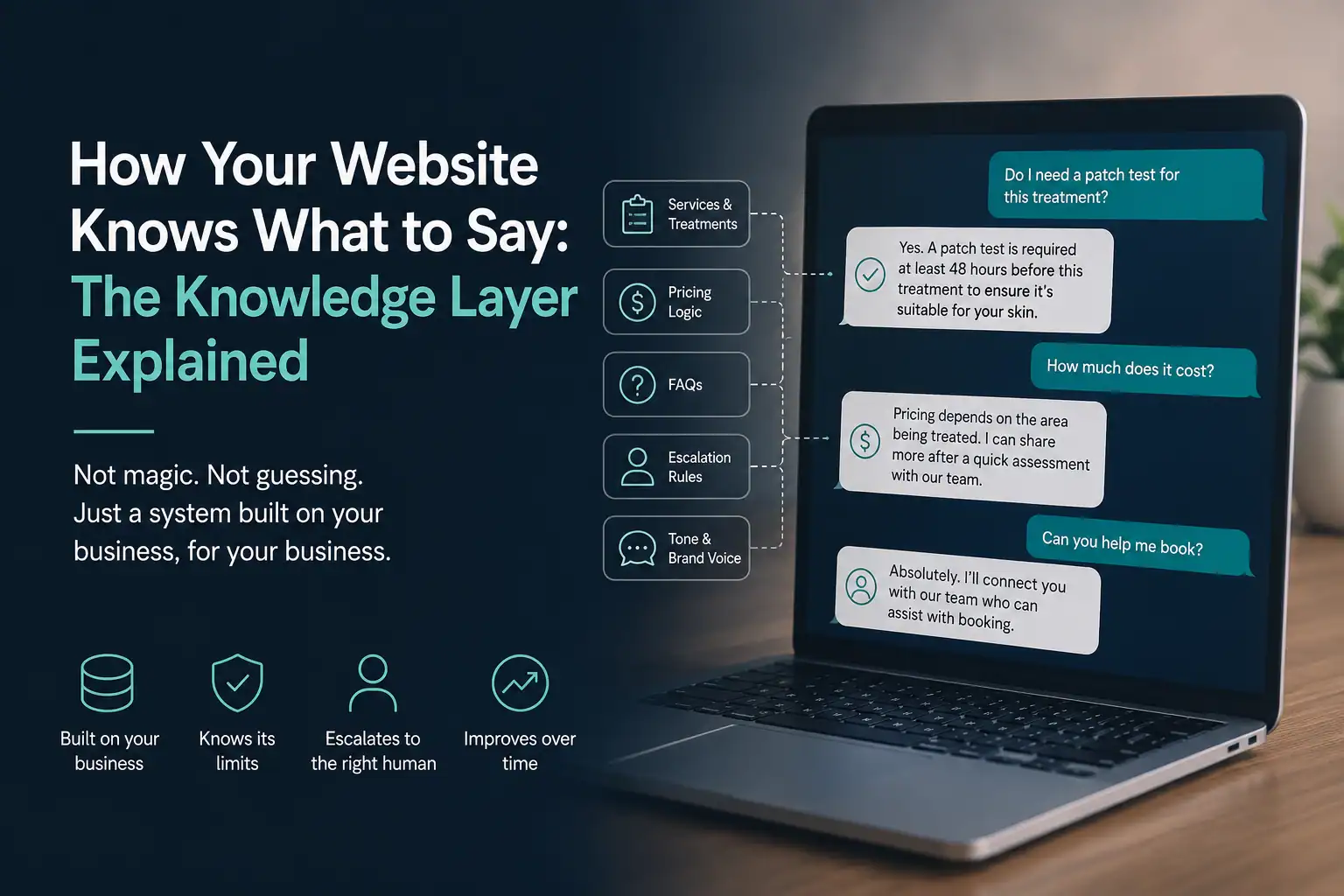 How Does an Intelligent Website System Actually Know What to Say?